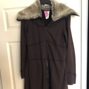 Cotton sweatshirt-like jacket